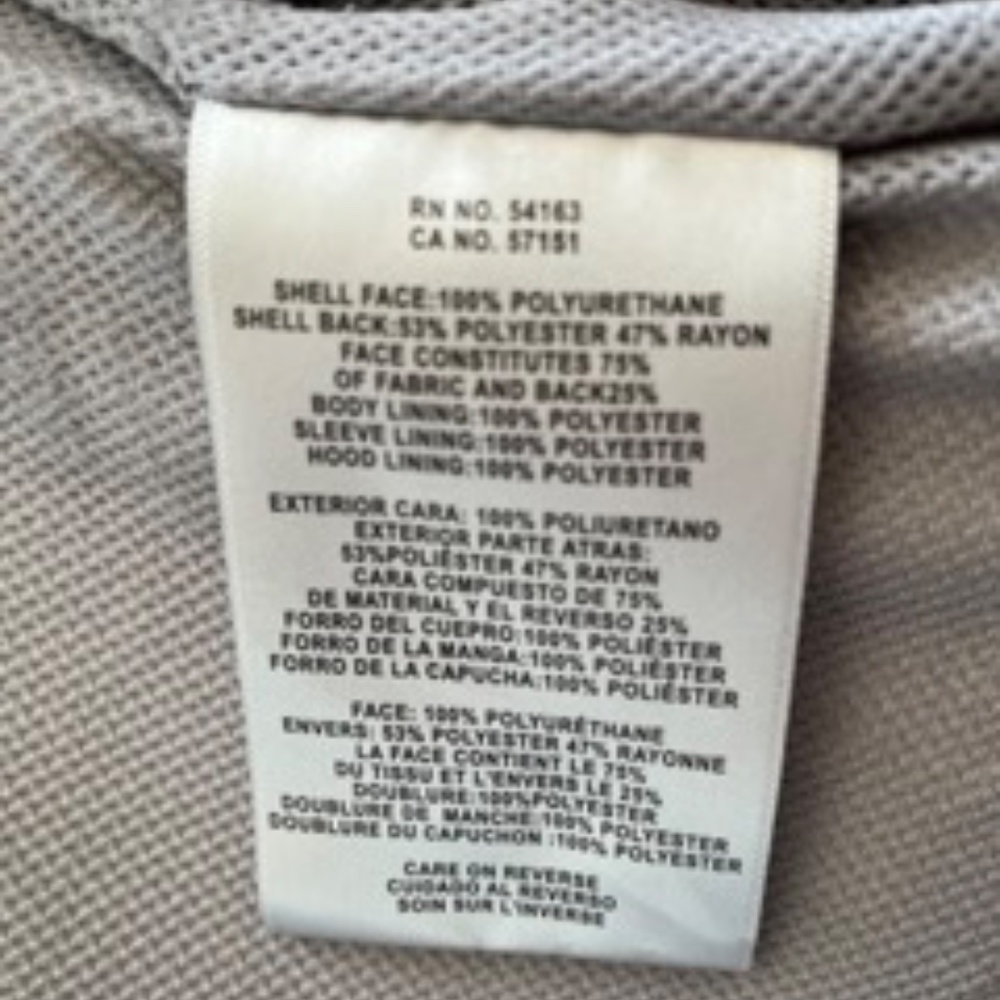 Men's Rain Jacket: Levi's Men's Rubberized Rain Parka Jacket, Camo, Small - Picture 8 of 11